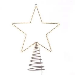 The Christmas Palace 18" TREE TOPPER WIRE STAR LED Angels & Toppers