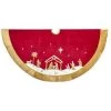 The Christmas Palace 48" RED & GOLD NATIVITY TREE SKIRT Skirts & Stockings