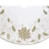 The Christmas Palace Skirts & Stockings 54" IVORY TREE SKIRT WITH EMROIDERED DESIGN