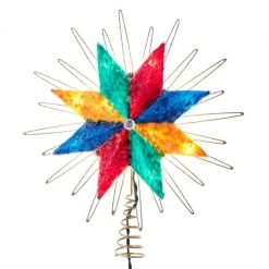 The Christmas Palace 12" MULTI STAR TREE TOPPER WITH 10 LIGHTS