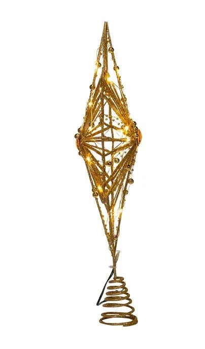 The Christmas Palace Angels & Toppers 15" 30 LIGHT FAIRY GOLD STAR TREE TOPPER 3 The Christmas Palace Angels & Toppers 15" 30 LIGHT FAIRY GOLD STAR TREE TOPPER