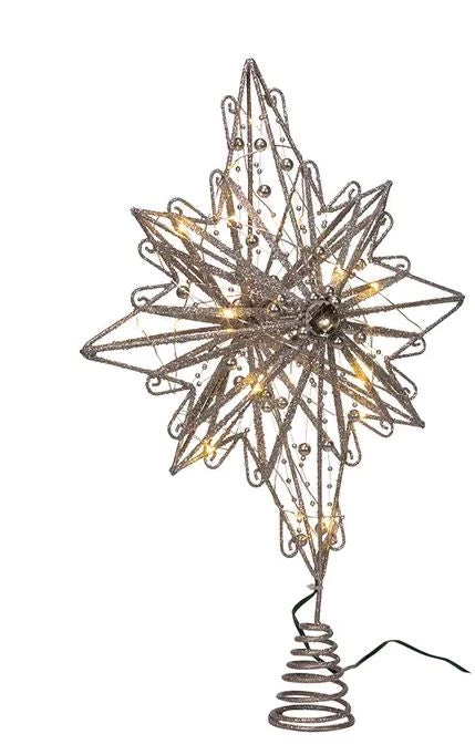 The Christmas Palace 15" SILVER FAIRY STAR TREE TOPPER Angels & Toppers 3 The Christmas Palace 15" SILVER FAIRY STAR TREE TOPPER Angels & Toppers