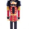 The Christmas Palace 2 FT HOLLYWOOD RED & BLACK ROYAL SOLDIER NUTCRACKER