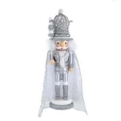 The Christmas Palace 17" SILVER KING NUTCRACKER Nutcrackers