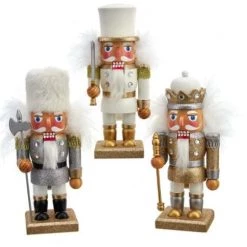The Christmas Palace 9" HOLLYWOOD NUTCRACKERS ASSORTED SET OF 3