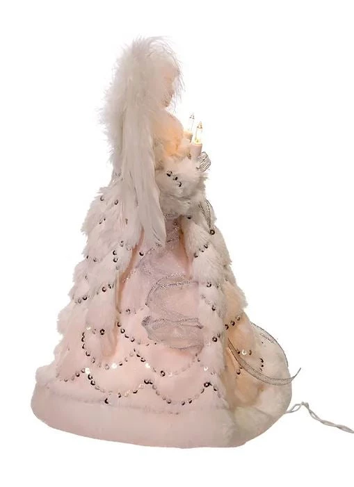 The Christmas Palace 12" WHITE & SILVER ANGEL TREE TOPPER 2 The Christmas Palace 12" WHITE & SILVER ANGEL TREE TOPPER