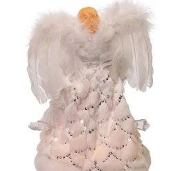 The Christmas Palace 12" WHITE & SILVER ANGEL TREE TOPPER 6 The Christmas Palace 12