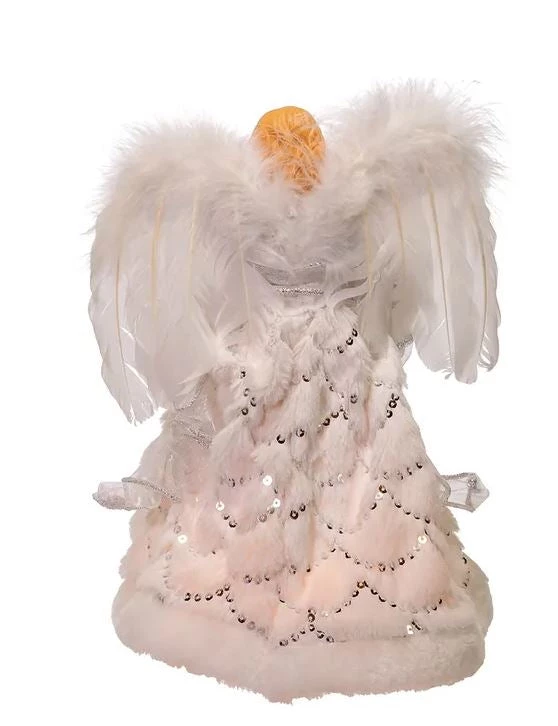 The Christmas Palace 12" WHITE & SILVER ANGEL TREE TOPPER 3 The Christmas Palace 12" WHITE & SILVER ANGEL TREE TOPPER