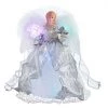 The Christmas Palace Angels & Toppers 12" FIBER OPTIC SILVER ANGEL TREE TOPPER
