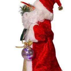 The Christmas Palace 12" FIBER OPTIC LED SANTA TREE TOPPER