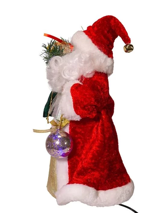 The Christmas Palace 12" FIBER OPTIC LED SANTA TREE TOPPER 2 The Christmas Palace 12" FIBER OPTIC LED SANTA TREE TOPPER