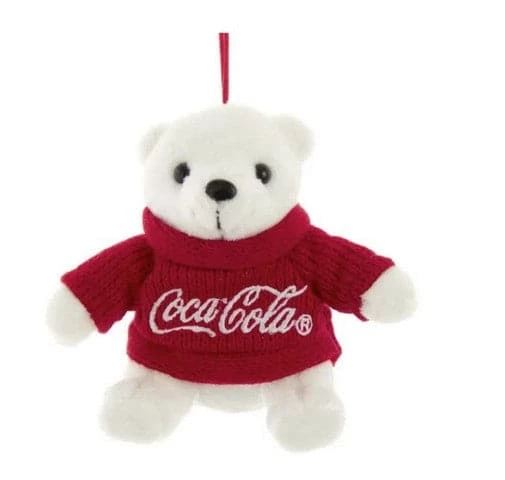 The Christmas Palace 4" COCA-COLA BEAR WITH RED SWEATER ORNAMENT SET OF 2 1 The Christmas Palace 4" COCA-COLA BEAR WITH RED SWEATER ORNAMENT SET OF 2