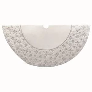 The Christmas Palace Skirts & Stockings 54" WHITE & SILVER SEQUIN SNOWFLAKE TREE SKIRT 1 The Christmas Palace Skirts & Stockings 54" WHITE & SILVER SEQUIN SNOWFLAKE TREE SKIRT