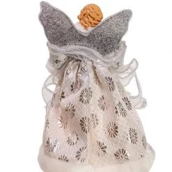 The Christmas Palace Angels & Toppers 10" SILVER & WHITE ANGEL TREE TOPPER 7 The Christmas Palace Angels & Toppers 10