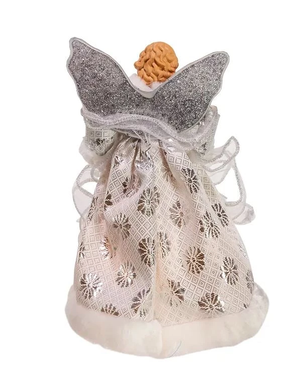 The Christmas Palace Angels & Toppers 10" SILVER & WHITE ANGEL TREE TOPPER 3 The Christmas Palace Angels & Toppers 10" SILVER & WHITE ANGEL TREE TOPPER