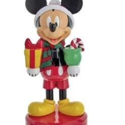 The Christmas Palace Nutcrackers 10" MICKEY MOUSE WITH PRESENT NUTCRACKER