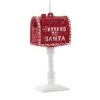The Christmas Palace 5" "LETTERS TO SANTA" MAILBOX ORNAMENT SET OF 6