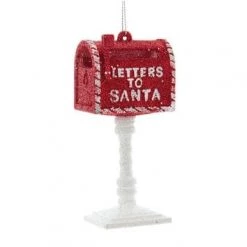 The Christmas Palace 5" "LETTERS TO SANTA" MAILBOX ORNAMENT SET OF 6