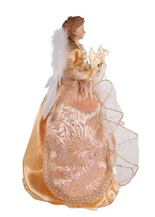 The Christmas Palace 14" GOLD & COPPER ANGEL TREE TOPPER 2 The Christmas Palace 14" GOLD & COPPER ANGEL TREE TOPPER
