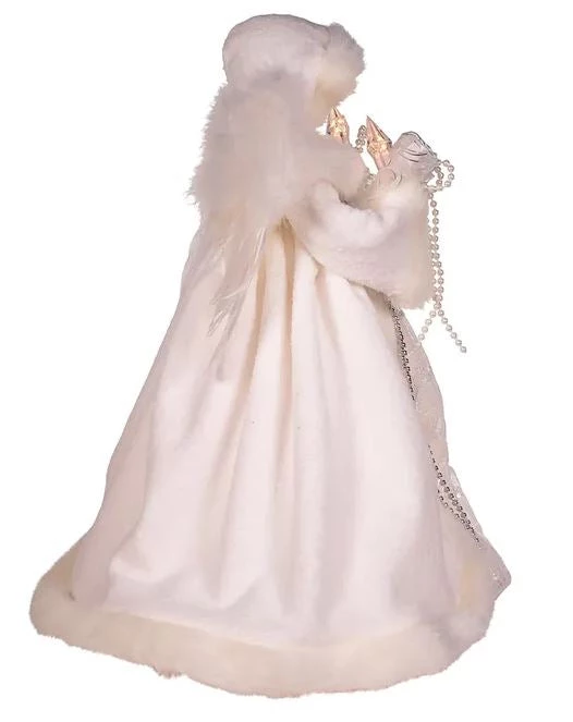 The Christmas Palace 14" WHITE ANGEL TREE TOPPER 3 The Christmas Palace 14" WHITE ANGEL TREE TOPPER