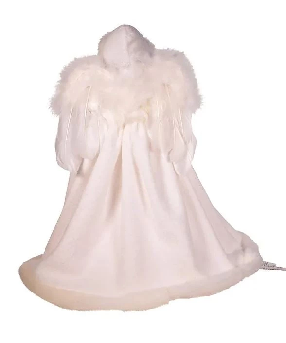 The Christmas Palace 14" WHITE ANGEL TREE TOPPER 2 The Christmas Palace 14" WHITE ANGEL TREE TOPPER