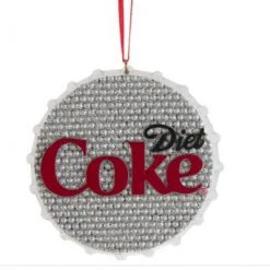The Christmas Palace Christmas Ornaments 4" BEADED DIET COKE CAP ORNAMENT