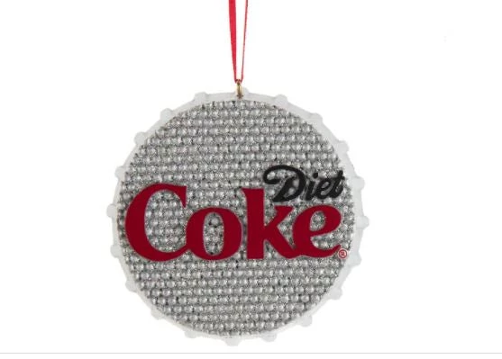 The Christmas Palace Christmas Ornaments 4" BEADED DIET COKE CAP ORNAMENT 1 The Christmas Palace Christmas Ornaments 4" BEADED DIET COKE CAP ORNAMENT