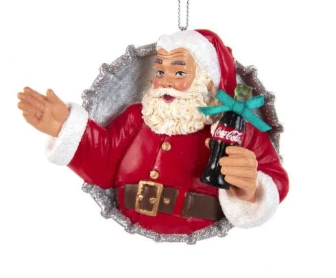 The Christmas Palace 3" SANTA WITH COCA-COLA CAP ORNAMENT Christmas Ornaments 1 The Christmas Palace 3" SANTA WITH COCA-COLA CAP ORNAMENT Christmas Ornaments