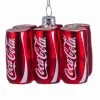 The Christmas Palace 5" COCA COLA 6 PACK CAN ORNAMENT