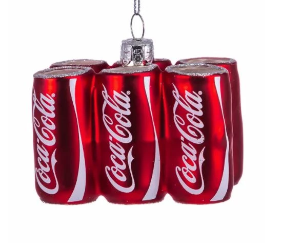 The Christmas Palace 5" COCA COLA 6 PACK CAN ORNAMENT 1 The Christmas Palace 5" COCA COLA 6 PACK CAN ORNAMENT