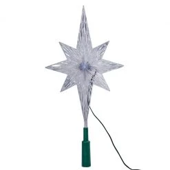 The Christmas Palace 11'' POLAR COLOR CHANGING LED STAR TREE TOPPER Angels & Toppers