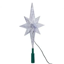 The Christmas Palace 11'' POLAR COLOR CHANGING LED STAR TREE TOPPER Angels & Toppers
