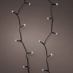 The Christmas Palace LED String Motion 60 FT 240 LED COOL WHITE LIGHT SET 8 FUNCTIONS BATTERY OPERATED