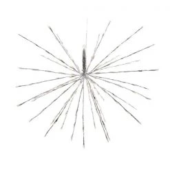 The Christmas Palace 72 LED WARM WHITE FLASHING POLESTAR SILVER CORDED