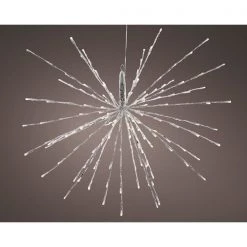 The Christmas Palace 72 LED WARM WHITE FLASHING POLESTAR SILVER CORDED