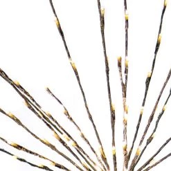 The Christmas Palace 160 LED WARM WHITE FLASHING POLESTAR SILVER CORDED Crystal Elegance