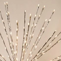 The Christmas Palace 280 LED WARM WHITE FLASHING POLESTAR SILVER CORDED