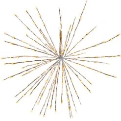 The Christmas Palace 280 LED WARM WHITE FLASHING POLESTAR SILVER CORDED