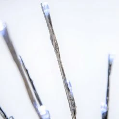 The Christmas Palace Yuletide Traditions 72 LED COOL WHITE FLASHING POLESTAR LIGHT SILVER CORDED