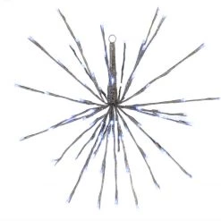 The Christmas Palace Yuletide Traditions 72 LED COOL WHITE FLASHING POLESTAR LIGHT SILVER CORDED