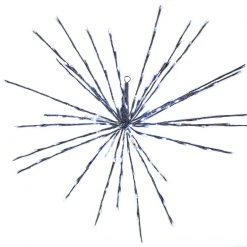 The Christmas Palace 160 LED COOL WHITE FLASHING POLESTAR SILVER CORDED