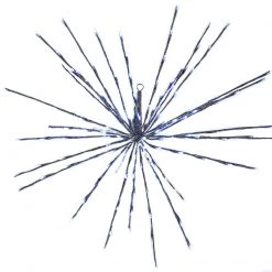 The Christmas Palace 160 LED COOL WHITE FLASHING POLESTAR SILVER CORDED