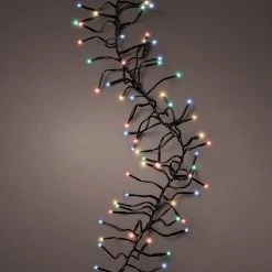 The Christmas Palace LED String Motion 44 FT CLUSTER 1512 LED MULTI COLOR GREEN WIRE 8 FUNCTION TWINKLE