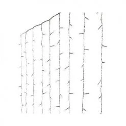 The Christmas Palace CHRISTMAS LIGHTS 5 FT X 6 FT 200 LED COOL WHITE CURTAIN WITH 8 FUNCTION TWINKLE