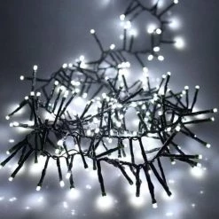 The Christmas Palace 16 FT CLUSTER STARTER SET COOL WHITE WITH 1 STRING OF 500 LED LIGHTS TRANSFORMER Pretty In Pink