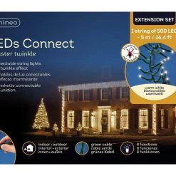 The Christmas Palace CHRISTMAS LIGHTS 16 FT CLUSTER EXTENSION SET WARM WHITE WITH 1 STRING OF 500 LED LIGHTS 5 The Christmas Palace CHRISTMAS LIGHTS 16 FT CLUSTER EXTENSION SET WARM WHITE WITH 1 STRING OF 500 LED LIGHTS