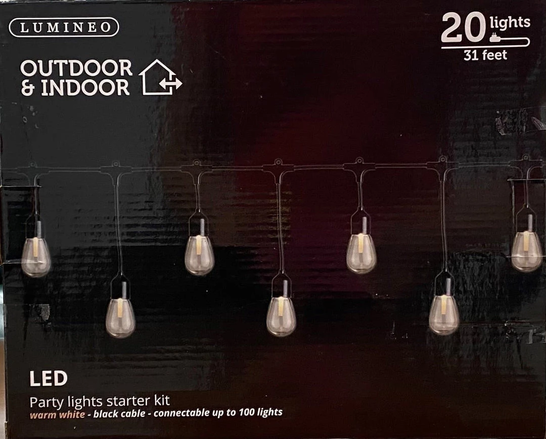 The Christmas Palace 31 FT LED WARM WHITE PARTY LIGHTS STARTER KIT WITH 1 STRING OF 20 LIGHTS 5 The Christmas Palace 31 FT LED WARM WHITE PARTY LIGHTS STARTER KIT WITH 1 STRING OF 20 LIGHTS