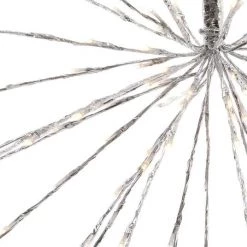 The Christmas Palace 72 LED WARM WHITE FLASHING POLESTAR SILVER CORDED