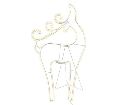 The Christmas Palace 3 FT X 6 FT LED WARM WHITE NEON FLEX DEER FIGURINE Outdoor LED 1 The Christmas Palace 3 FT X 6 FT LED WARM WHITE NEON FLEX DEER FIGURINE Outdoor LED