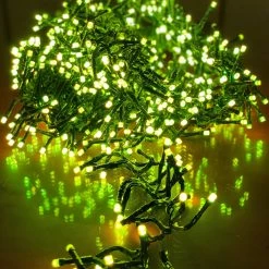 The Christmas Palace 20 FT CLUSTER 768 LED COLOR CHANGE GREEN WIRE 8 FUNCTION TWINKLE 8 The Christmas Palace 20 FT CLUSTER 768 LED COLOR CHANGE GREEN WIRE 8 FUNCTION TWINKLE